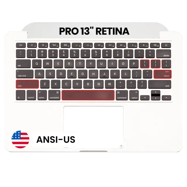 Châssis supérieur avec clavier ANSI US pour Apple MacBook Pro 13" A1502 (2015) (OEM New)