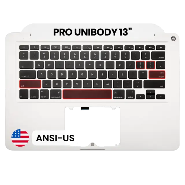 Châssis supérieur avec clavier ANSI US pour Apple MacBook 13" A1278 (2011-2012)