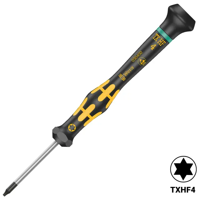 Tournevis Wera Kraftform Micro 1567 ESD Torx HF maintien de vis TX4 × 40 mm