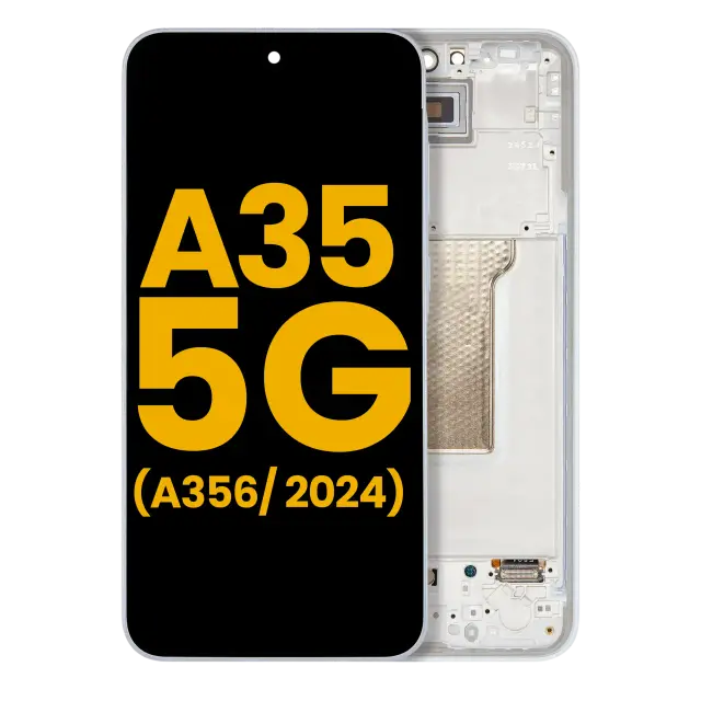 Écran OLED avec châssis pour Samsung Galaxy A35 5G (A356 / 2024) (reconditionné, Iceblue)