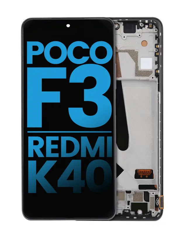 Écran pour Xiaomi Poco F3 / Redmi K40 / Redmi K40 Pro (Aftermarket: Incell, Night Black)