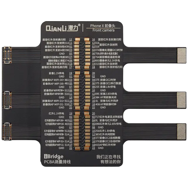 Nappe de test de caméra avant Qianli iBridge pour iPhone X
