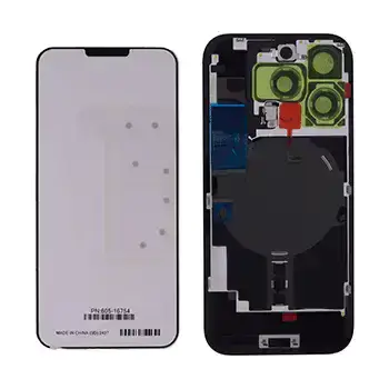 Vitre arrière avec MagSafe, NFC et nappe flash pour Apple IPhone 16 Pro Max (origine, titane noir)