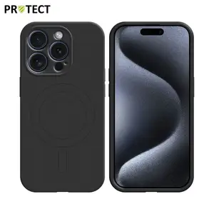 Coque de Protection IZ001 PROTECT pour Apple iPhone 15 Pro Max MagSafe Noir