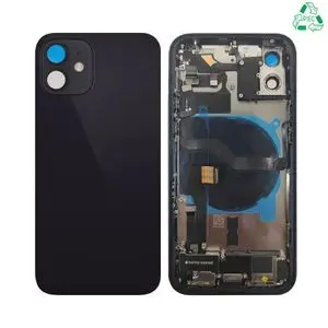 Coque de Réparation Complète Aftermarket (PIEC) Apple iPhone 12 (Version US) Noir