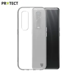 Coque Silicone PROTECT pour OPPO Find X2 Pro Transparent