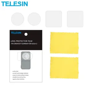 Film de Protection TELESIN OA-FLM-002 pour DJI Action 2 (2x Écran + 2x Lentille) Transparent
