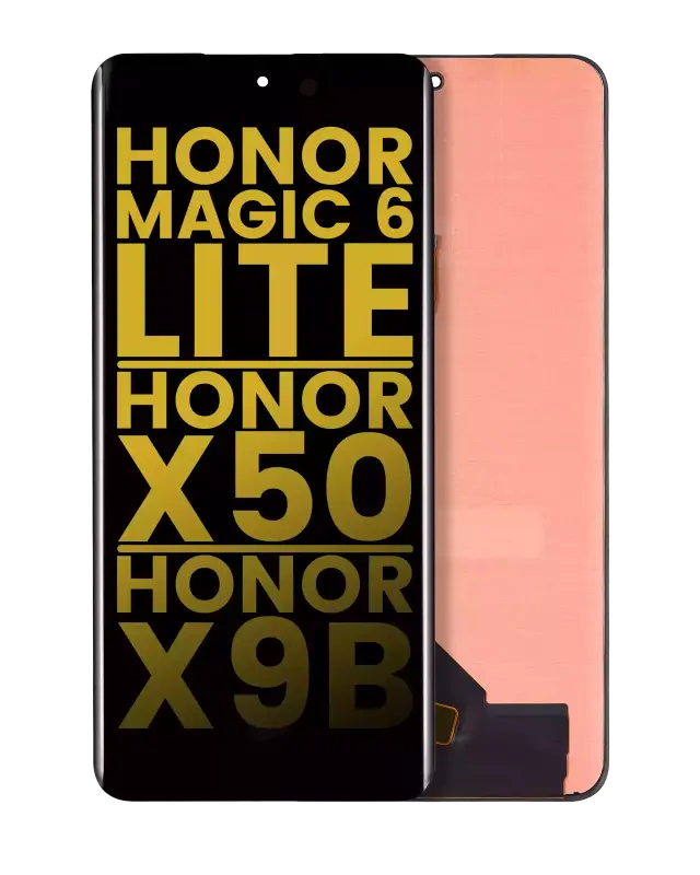 Écran OLED sans châssis pour Honor Magic6 Lite / X50 / X50 Pro / X50 GT / X9b (reconditionné, toutes couleurs)