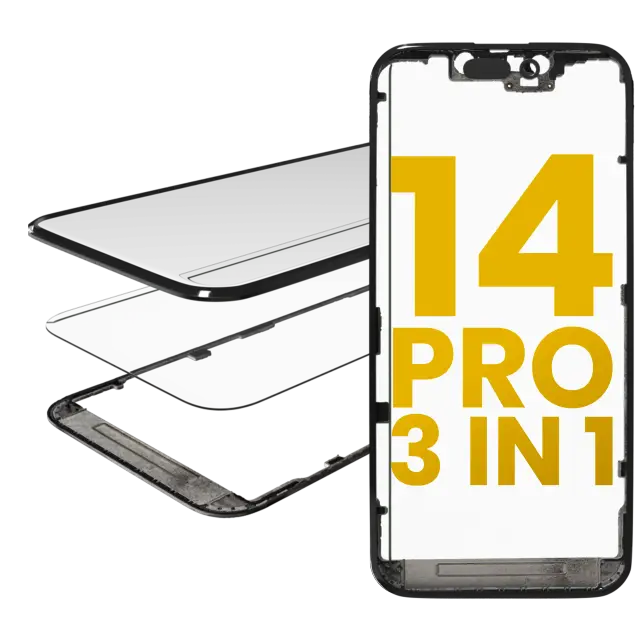 Vitre d’écran avec OCA pour Apple iPhone 14 Pro (OCA Master)