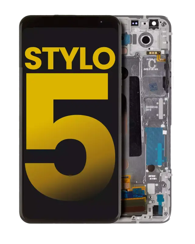 Écran LCD avec châssis pour LG Stylo 5 (reconditionné, Silvery White)