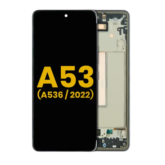 Écran OLED avec châssis pour Samsung Galaxy A53 5G (A536 / 2022) (reconditionné, noir)
