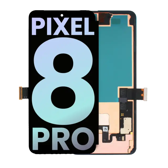 Écran OLED avec châssis et capteur d’empreintes pour Google Pixel 8 Pro (origine, toutes couleurs)