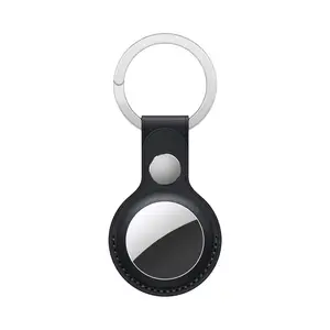 Porte-clés AirTag en Cuir (2) Noir