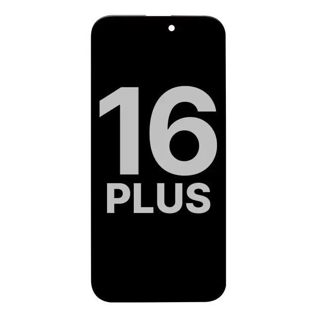 Écran OLED avec nappe du capteur de luminosité pour Apple iPhone 16 Plus (origine d’occasion — grade A)