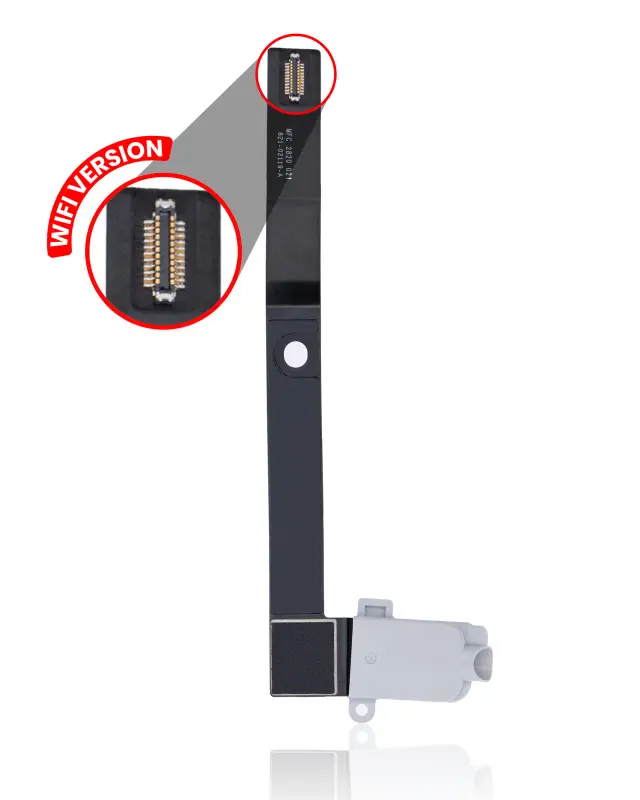 Prise jack pour Apple iPad Mini 5 (WiFi uniquement, blanc)