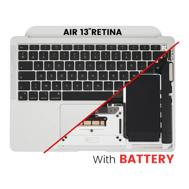 Châssis supérieur avec batterie et clavier ISO UK pour Apple MacBook Air 13" A2337 (2020) (gris sidéral)