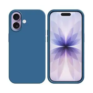 Coque Silicone Compatible pour Apple iPhone 17 (#20) Bleu Marine