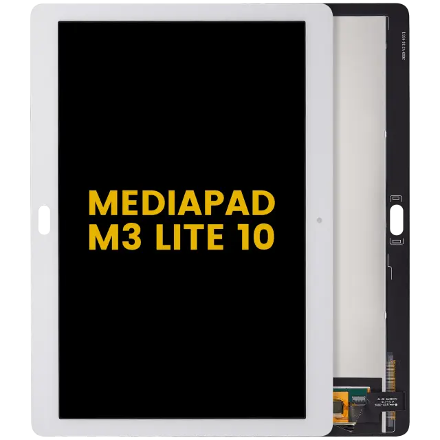 Écran LCD sans châssis pour Huawei MediaPad M3 Lite 10 (reconditionné, blanc)