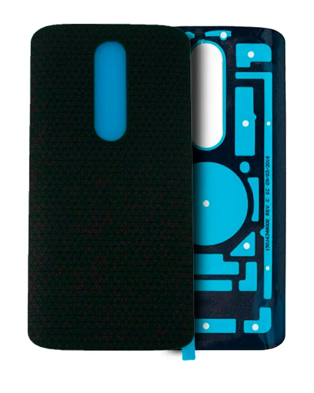 Vitre arrière pour Motorola Moto Droid Turbo 2 (XT1585 / 2015) Moto X Force (XT1580 / 2015) (origine, noir)