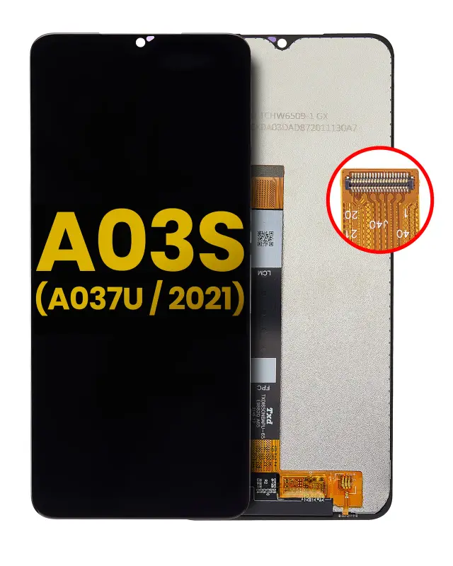 Écran LCD sans châssis pour Samsung Galaxy A03s (A037U / 2021) (version US, reconditionné, toutes couleurs)