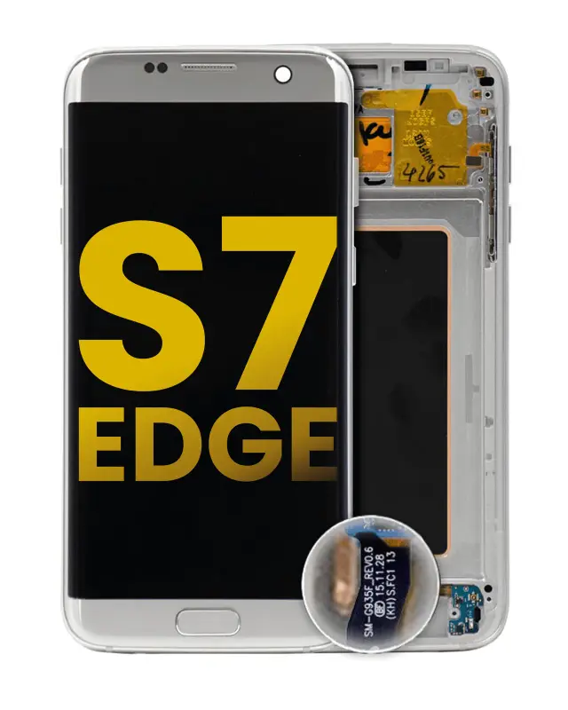 Écran OLED avec châssis pour Samsung Galaxy S7 Edge (International / G935F) (reconditionné, argent)