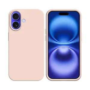Coque Silicone Compatible pour Apple iPhone 16 Plus (#19) Rose Gold