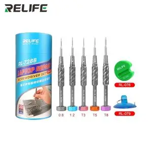 Kit Tournevis de Précision Relife RL-728B Spécial Ordinateur Portable (x5)