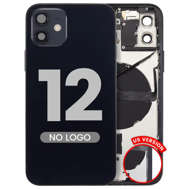 Châssis pour Apple iPhone 12 (version US, compatible premium, noir)