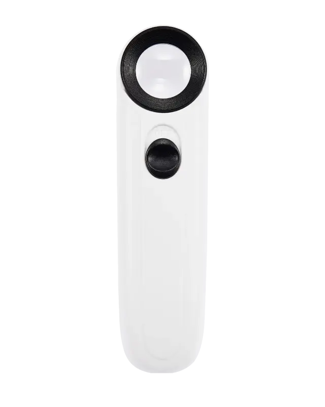 Loupe à main en verre MG6B-1B (40×), modèle « point d’exclamation »