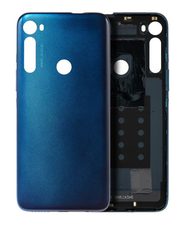 Vitre arrière pour Motorola One Fusion Plus (XT2067 / 2020) (origine, Twilight Blue)