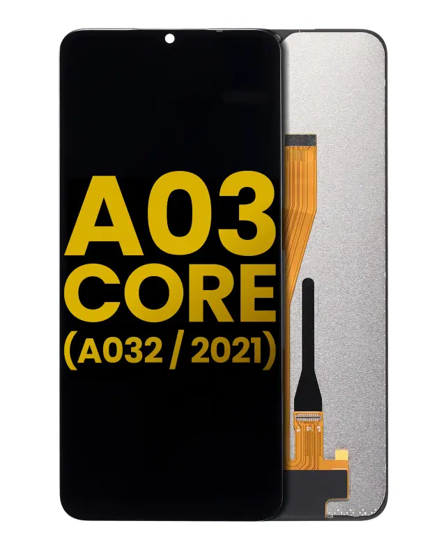 Écran LCD sans châssis pour Samsung Galaxy A03 Core (A032 / 2021) (reconditionné, noir)