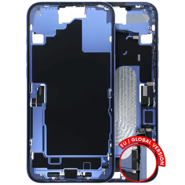 Châssis pour Apple iPhone 16 Plus (version EU, origine d'occasion — grade B, bleu outremer)