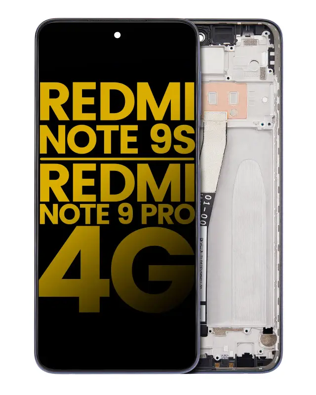 Écran pour Xiaomi Redmi Note 9S / Redmi Note 9 Pro 4G (compatible premium, Interstellar Gray)