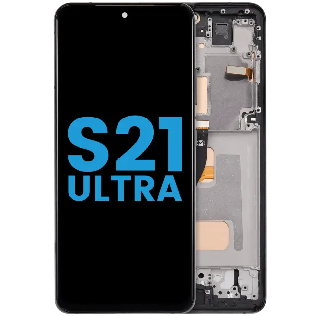 Écran pour Samsung Galaxy S21 Ultra (version US & internationale, Aftermarket: Incell, noir fantôme)