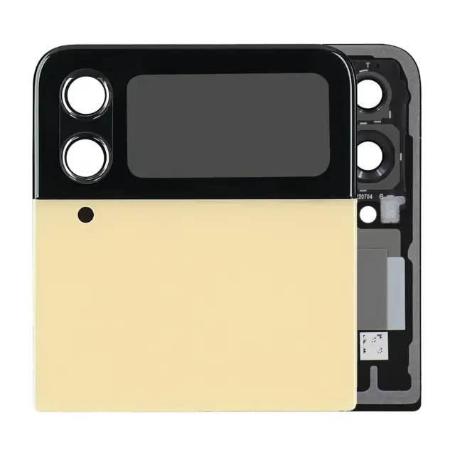 Écran OLED extérieur pour Samsung Galaxy Z Flip 4 5G (pack service origine, or)