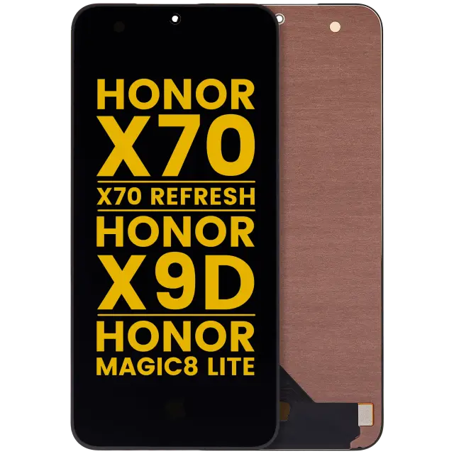 Écran OLED sans châssis pour Honor X70 / X70 Refresh / Honor X9D / Honor Magic8 Lite (reconditionné, toutes couleurs)