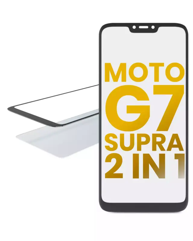 Vitre d’écran avec OCA pour Motorola Moto G7 Supra (XT1955-5 / 2019)