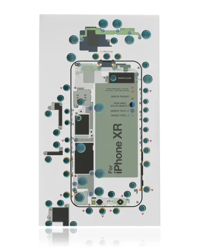 Tapis de positionnement des vis iScrews pour iPhone XR – dottorpod