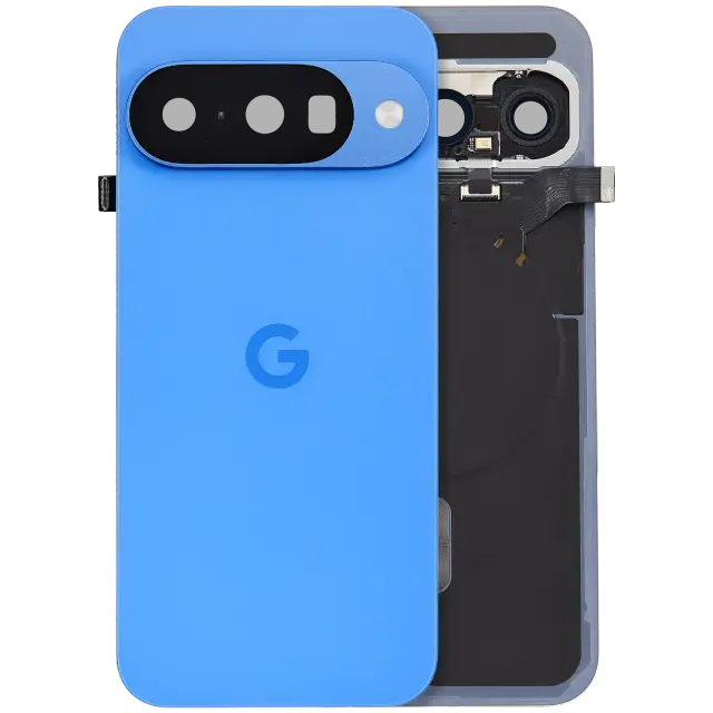 Vitre arrière pour Google Pixel 10 (origine d'occasion — grade A, Indigo)