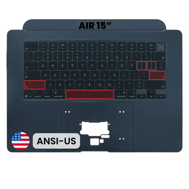 Châssis supérieur avec clavier ANSI US pour Apple MacBook Air 15" A3448 (2026) (origine, minuit)