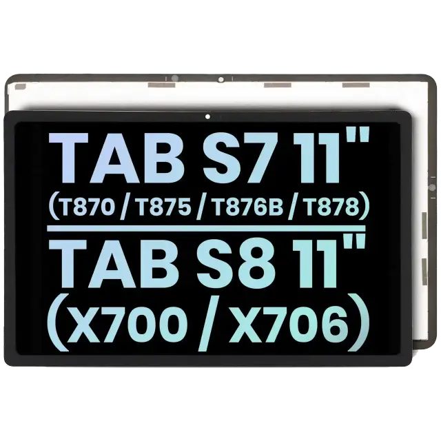 Écran pour Samsung Galaxy Tab S7 11" (2020) (T870 / T875 / T876B / T878) / Tab S8 11" (2022) (X700 / X706) (pack service origine, toutes couleurs)