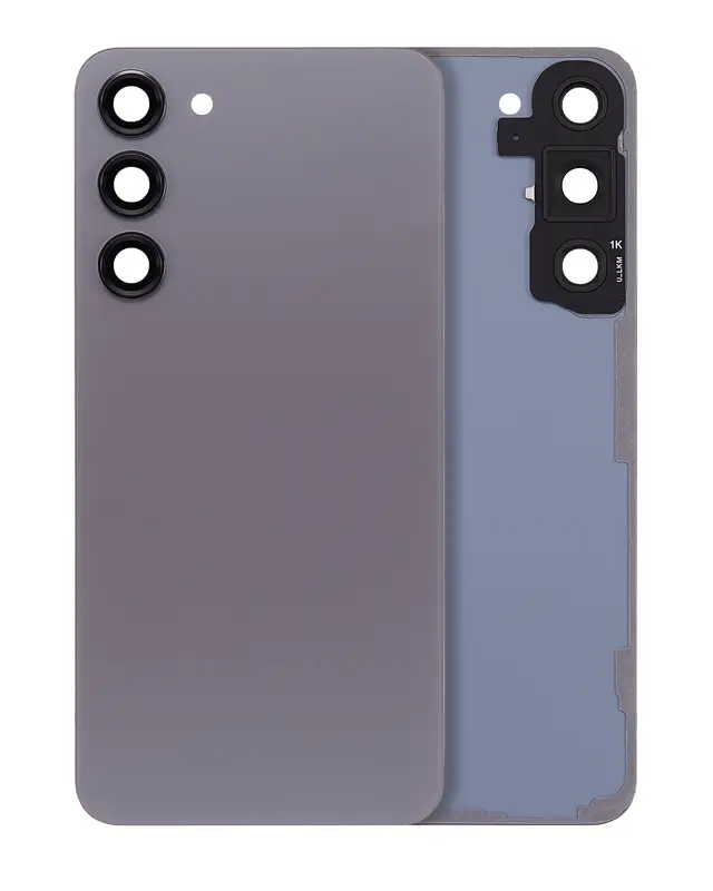 Capot arrière avec lentilles pour Samsung Galaxy S23 (pack service origine, graphite) — vue 1