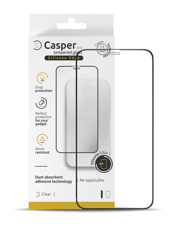 Verre trempé pour iPhone 15 Plus / 16 Plus (blister, transparent)