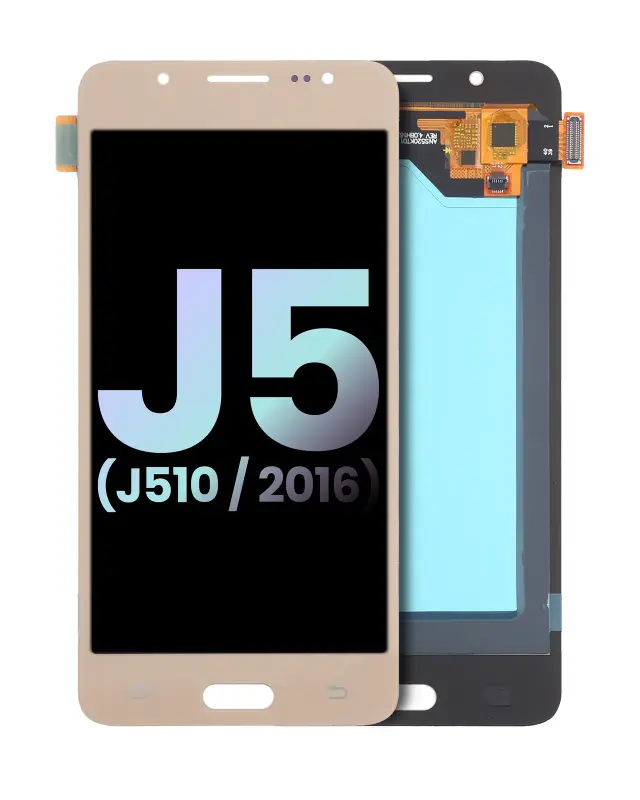 Écran LCD sans châssis pour Samsung Galaxy J5 Duos (J510 / 2016) (pack service origine, or)
