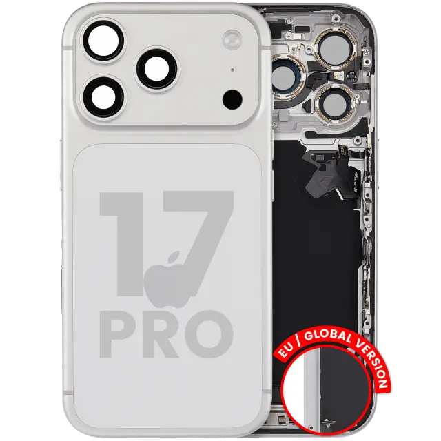 Châssis pour Apple iPhone 17 Pro (version EU, origine d'occasion — grade B, argent)