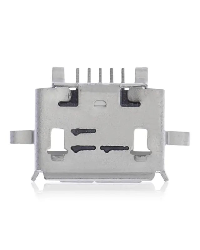 Connecteur de charge à souder — format Micro A, 5 broches, 4 points de fixation (C173)