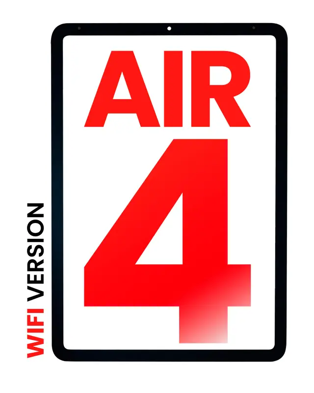 Vitre d’écran pour Apple iPad Air 4 / 5 (Glass Separation Required, compatible premium, WiFi / Cellular, toutes couleurs)