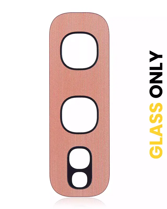 Lentille de caméra arrière avec adhésif pour Samsung Galaxy S10E (Flamingo Pink, lot de 10)