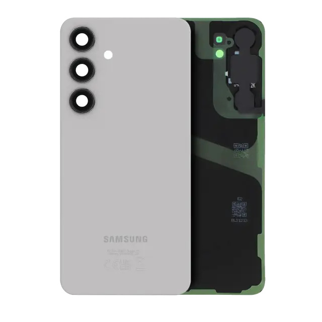 Vitre arrière pour Samsung Galaxy S24 Plus (pack service origine, Marble Gray)