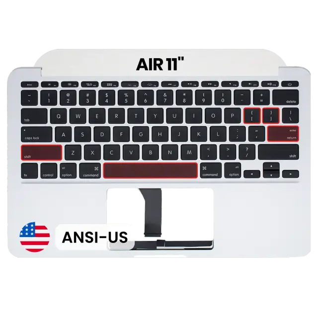 Châssis supérieur avec clavier ANSI US pour Apple MacBook Air 11" A1465 (2013-2015) (OEM New)